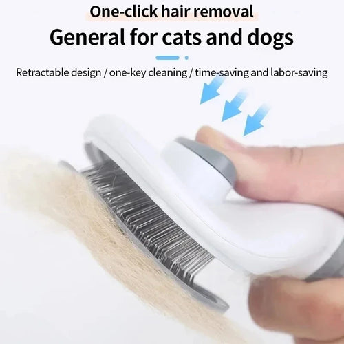 Self Cleaning Pet Hair Remover Brush