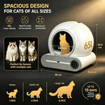 Arenero automático autolimpiable inteligente para gatos