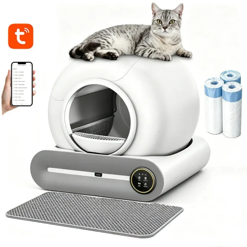 Arenero automático autolimpiable inteligente para gatos